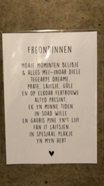 A4 poster Freondinnen