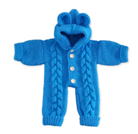 Baby onesie met oortjes blauw