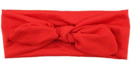 Wrap knoop haarband rood