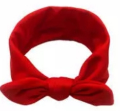 Wrap knoop haarband rood