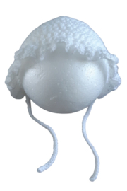 Baby mutsje bonnet wit