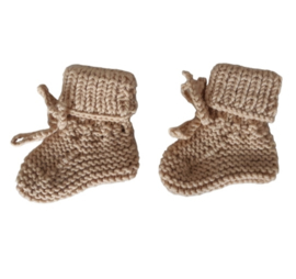 Merino babyslofjes beige