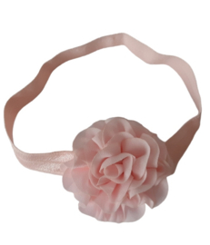 Haarband roze bloem