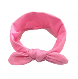 Knoop haarband roze