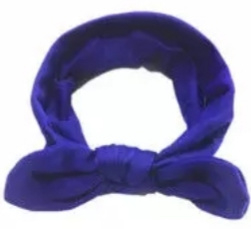 Knoop Haarband blauw