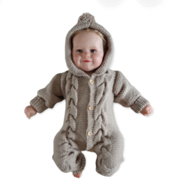 onesie baby zand / beige jumpsuit