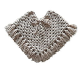 Poncho baby zand/ beige