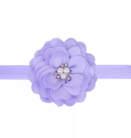 Haarband lila luxe bloem Viola