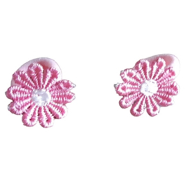 Mini elastiekjes madelief roze