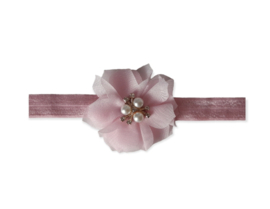 Haarband roze luxe bloem