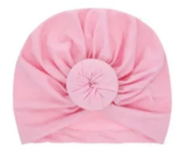 Mutsje donut turban roze
