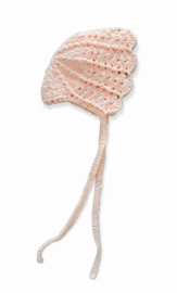 Baby bonnet mutsje zalmroze