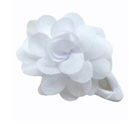 Haarclip met witte bloem