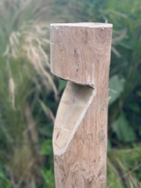 Houten tuinverlichting model Paarlo, rond 80 cm
