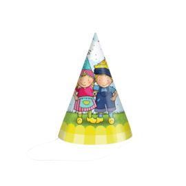 Feesthoedjes Fien & Teun (FSC, 6st, 16cm)