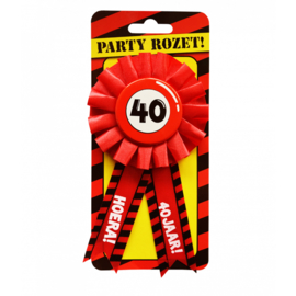 Party Rozetten - 40 jaar