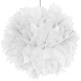 Pompom wit 30cm