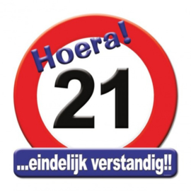 Huldeschild 21 jaar