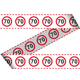 70 Jaar Afzetlint Verkeersbord - 15 meter