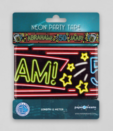 Neon party tape - Abraham 50 - 12 meter