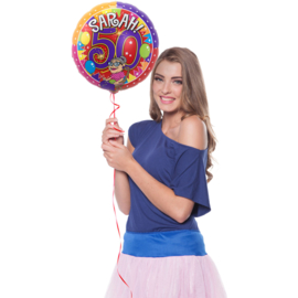 Sarah 50 jaar Knalfeest folieballon - 43 cm