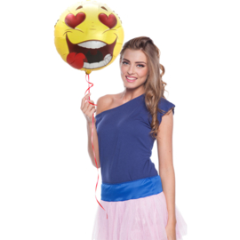 Folieballon Verliefde Emoticon - 43 cm