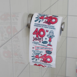 WC Papier - Toiletpapier - 40 jaar Vrouw