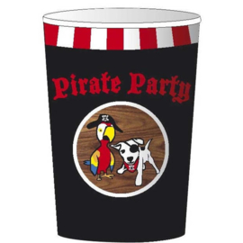 kartonnen bekers Pirate Party 25 cl 8 stuks