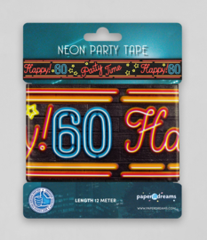 Neon party tape - 60 - 12 meter