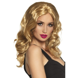 Pruik Celebrity blond lang haar