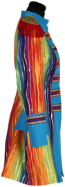 Carnavalsjas Dames Rainbow Gold