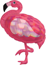 Folieballon Flamingo Holographic - 83 cm