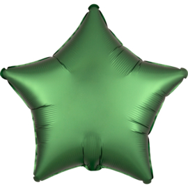 Folieballon ster satin emerald - 43 cm