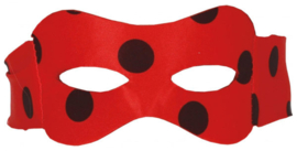 Masker Ladybug dames polyester rood/zwart one-size