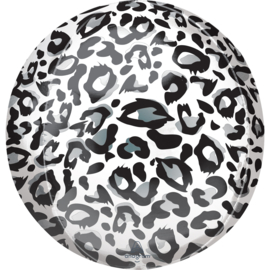 Folieballon Orbz Sneeuwluipaardprint - 41 cm