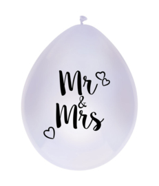 BALLONNEN MR & MRS 30CM (6ST)