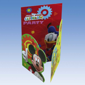 Mickey Mouse6 Uitnodigingskaarten - 6 Stuks