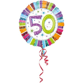 Folieballon 50 Jaar Metallic - 45 cm