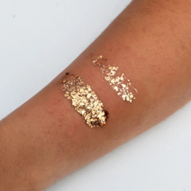 XS 10A Oranje Goud Gezicht Glitters