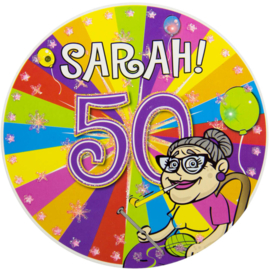 50 Jaar Sarah Led Party Button