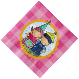 Servetten Fien & Teun (FSC, 20st, 33cm)