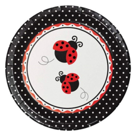 Bordjes Ladybug (Ø23cm, 8st)