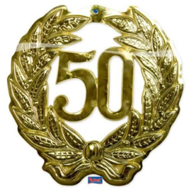 50 Jaar Deurbord goud 3D
