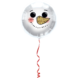 Folieballon Sneeuwpop - 45 cm