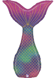 Folieballon Glimmende Zeemeerminnen Staart - 117 cm