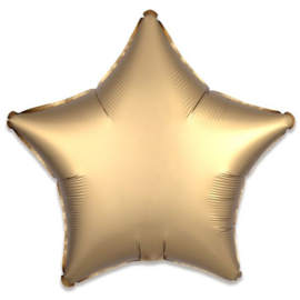 Folieballon ster satin goud (43cm)