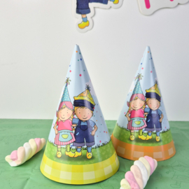 Feesthoedjes Fien & Teun (FSC, 6st, 16cm)