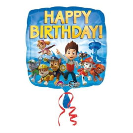 Folieballon Paw Patrol 'HBD' - 43 cm