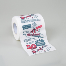 WC Papier Toiletpapier Abraham 50 jaar