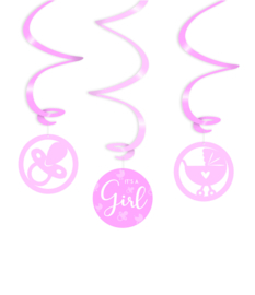 Swirl decorations - It's a girl !